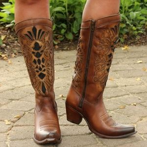 Corral Honey Laser Inlay Embroidery Boot C3148 